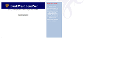 Desktop Screenshot of lendnet.bankwest.com.au