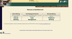 Desktop Screenshot of bankwest.net